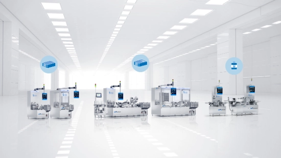 Frontal view of a S 500 Serialization Platform for cartons