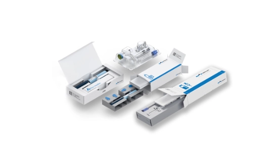 Open packaging for parenteral products in cardboard trays and cartons