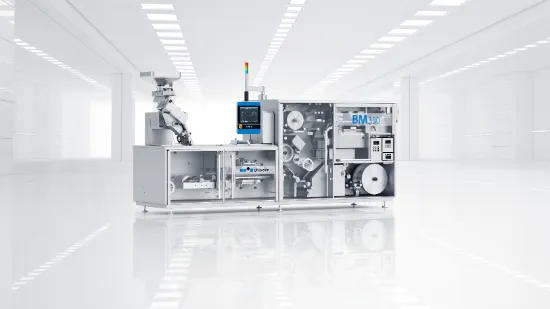 Blister machine BM 350 in a hall