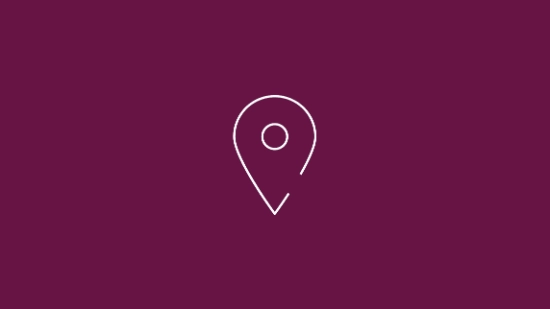 Icon of a map pin representing a location.
