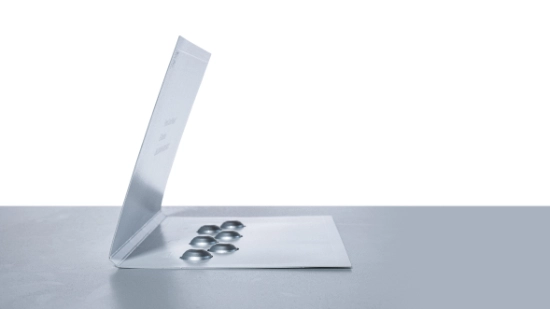 Photo of opened blister wallet packaging