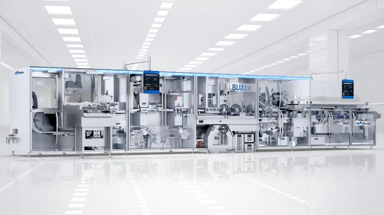 Frontal view of a BLU 200 blister line