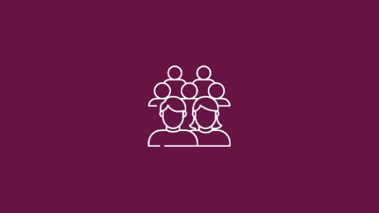 Symbol of a group of people representing a community.