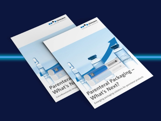 The cover of Uhlmann’s latest white papThe cover of Uhlmann’s latest white paper “Parenteral Packaging – What’s Next?”